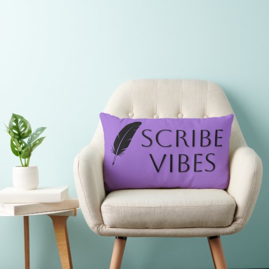 Scribe Vibes Author Writer Poet  ランバークッション (椅子)