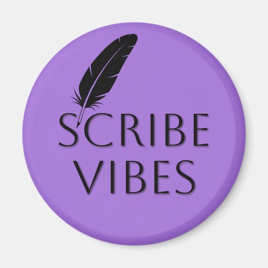 Scribe Vibes Author Writer Poet Composer マグネット (正面)
