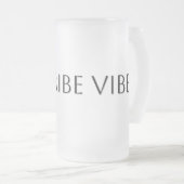 Scribe Vibes Author Writer Poet Literature フロストグラスビールジョッキ (正面右)