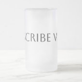 Scribe Vibes Author Writer Poet Literature フロストグラスビールジョッキ (中央)
