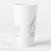 Scribe Vibes Writers Authors Poets カフェラテマグ (正面)