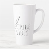 Scribe Vibes Writers Authors Poets カフェラテマグ (右)