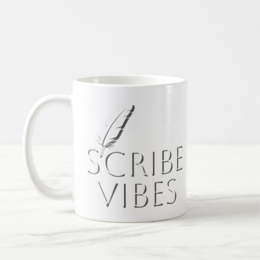 Scribe Vibes Writers Authors Poets コーヒーマグカップ (左)