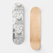 SCRIBZ TEK SKATEBOARDS / JMT USA スケートボード (正面)