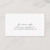 ScriptのモダンWeb結婚サイトのエンクロージャカード エンクロージャーカード (正面)