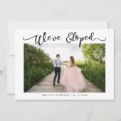 Scriptの写真を結婚取り消し数々のた 案内状 (正面)