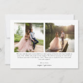 Scriptの写真を結婚取り消し数々のた 案内状 (裏面)