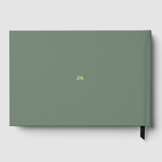 Scriptエレガントの結婚Photo Sage ゲストブック (裏面)