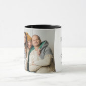 Scriptハートポップ・アートのが一瞬の写真に感謝 マグカップ (中央)