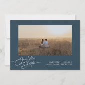 Scriptモダンの結婚Website Navy写真救 The セーブザデート (正面)