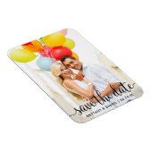 Scriptモダン Save The Date Photo マグネット (右側)