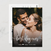 Script エレガント結婚s Photo Thank Youポストカード ポストカード (正面/裏面)