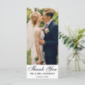 Script エレガント結婚s Photo Thank You Long Card (スタンド正面)