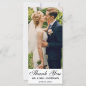 Script エレガント結婚s Photo Thank You Long Card (正面)