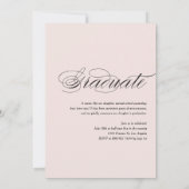 Script エレガント 2018写真卒業招待状II 招待状 (裏面)