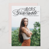 Script エレガント 2018写真卒業招待状II 招待状 (正面/裏面)