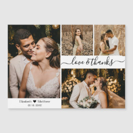 Script エレガント 4 Photo Collage's 結婚 Thank You
