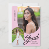 Script エレガント Arch Photos卒業パーティー 招待状 (正面)