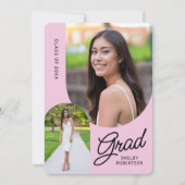 Script エレガント Arch Photos卒業パーティー 招待状 (正面)