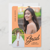 Script エレガント Arch Photos卒業パーティー 招待状 (正面)