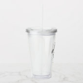 Script エレガント Aster 9月誕生花名 アクリルタンブラー (右)