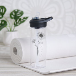 Script エレガント Aster 9月誕生花名 ウォーターボトル