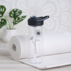 Script エレガント Aster 9月誕生花名 ウォーターボトル