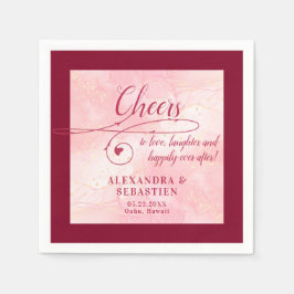 Script エレガント Burgundy'sを愛する応援結婚 スタンダードカクテルナプキン