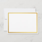 Script エレガント Flowishes Wedding RSVP (裏面)