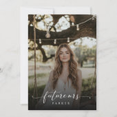 Script エレガント Future Mrsブライダルシャワー写真 招待状 (正面)