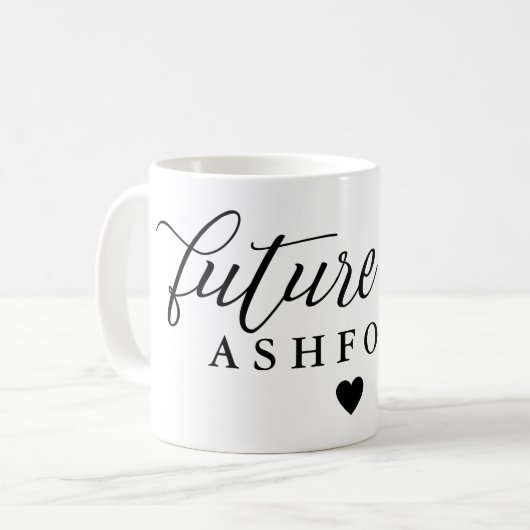 Script エレガント Future Mrs. コーヒーマグカップ (正面左)