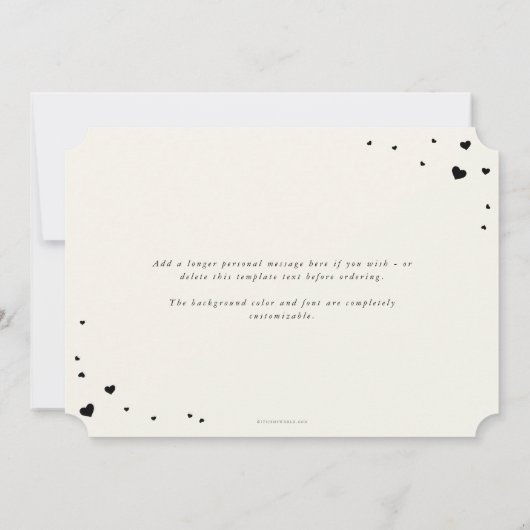 Script エレガント Galentine's Day Flat Photo Card シーズンカード (裏面)