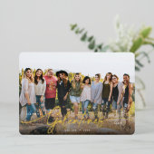 Script エレガント Galentine's Day Foilフォトカード 箔シーズンカード (立ち正面)