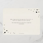 Script エレガント Galentine's Day Foilフォトカード 箔シーズンカード (裏面)