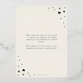 Script エレガント Galentine's Day Foilフォトカード 箔シーズンカード (裏面)