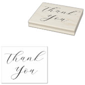 Script エレガント Large Thank ラバースタンプ (押印)