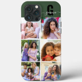 Script エレガント Monogram 6フォトグリーン Case-Mate iPhoneケース (裏面)