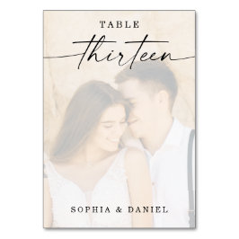 Script エレガント Photoの結婚テーブル番号13 テーブルナンバー
