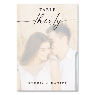 Script エレガント Photoの結婚テーブル番号30 テーブルナンバー
