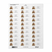 Script エレガント Photoの結婚差出人住所ラベル ラベル (フルシート)