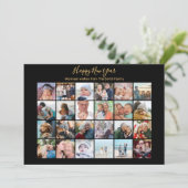 Script エレガント Photo Collageのモダンフェスティバル金ゴールド シーズンカード (スタンド正面)