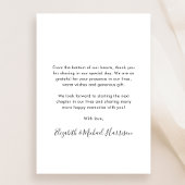 Script エレガント Photo Collage結婚's サンキューカード