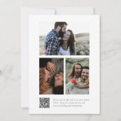 Script エレガント Photo Collage結婚's 招待状 (裏面)