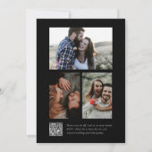 Script エレガント Photo Collage結婚's 招待状 (裏面)