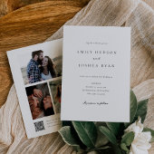 Script エレガント Photo Collage結婚's 招待状