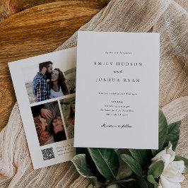 Script エレガント Photo Collage結婚's 招待状