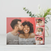 Script エレガント Photo Collage 5の写真モダン セーブザデート (スタンド正面)