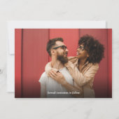 Script エレガント Photo Collage 5の写真モダン セーブザデート (裏面)