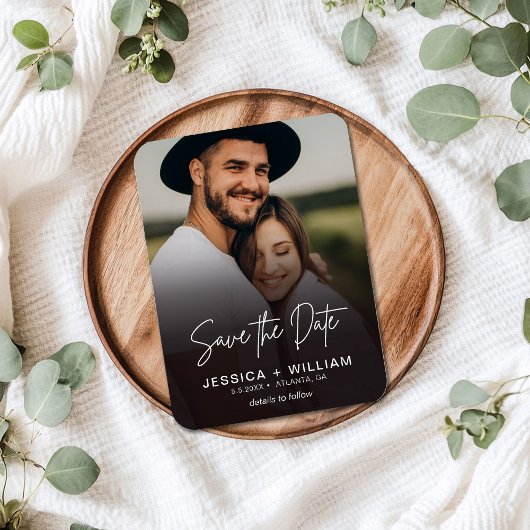 Script エレガント Photo Gradient日付の保存 マグネット