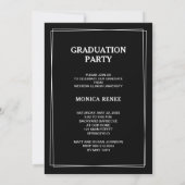 Script エレガント Photo Graduation Party招待状 招待状 (裏面)